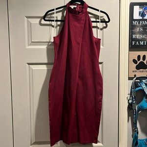 Burgundy dress